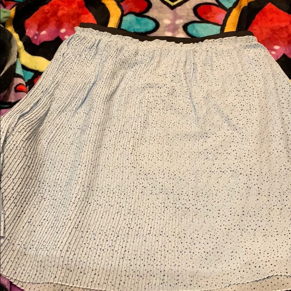 Blue star print skirt